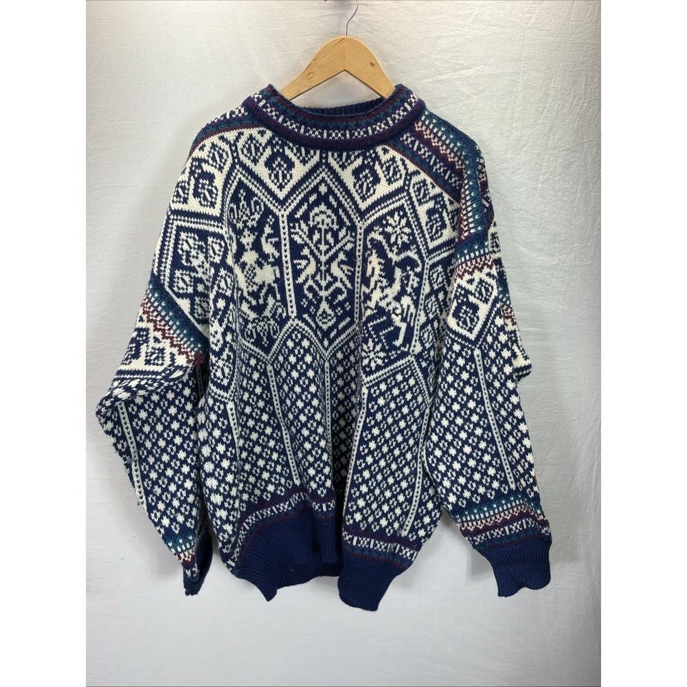 Dale of Norway Men's XXL Lillehammer Wool Pullover Sweater Fair Isle nordic